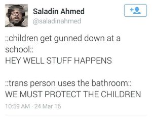 bathrooms vs gun control